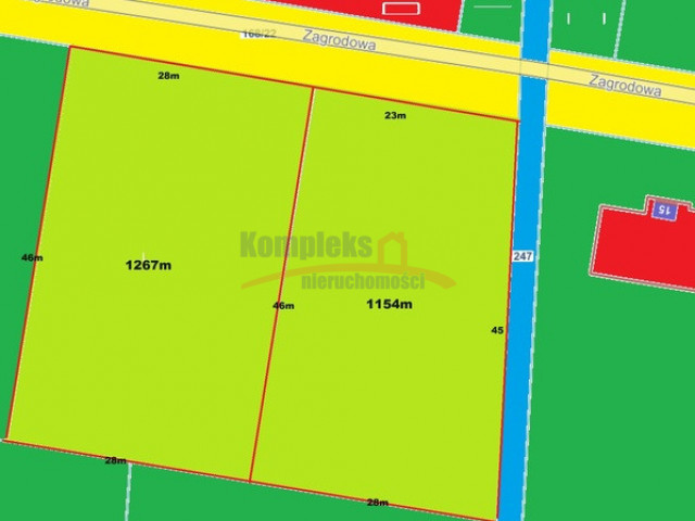 kompleks działek z MPZP w Dobrej