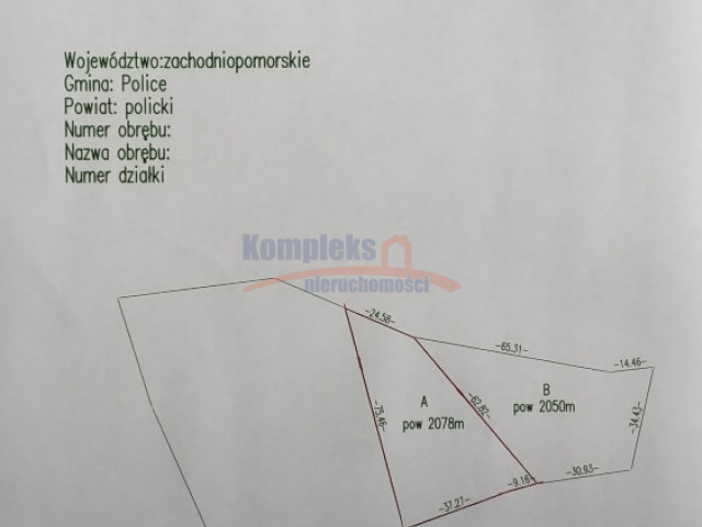 Działka 2078 m2, w pobliżu jezioro