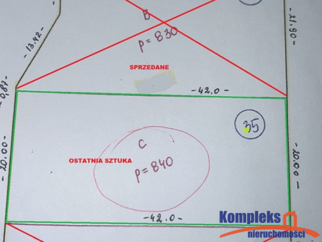 Kompleks działek w Niedźwiedziu ostatnia sztuka.