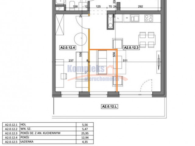 54,88m2 odbiór w lipcu 2024r. 2-3pok