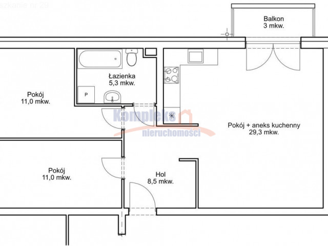 Apartament 3-pokojowy w nowej inwestycji