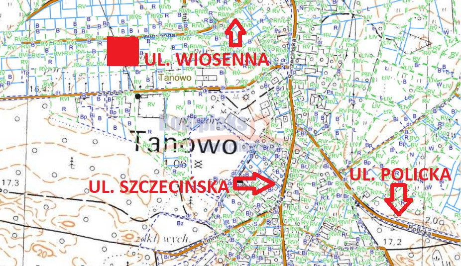 Działka Sprzedaż Tanowo