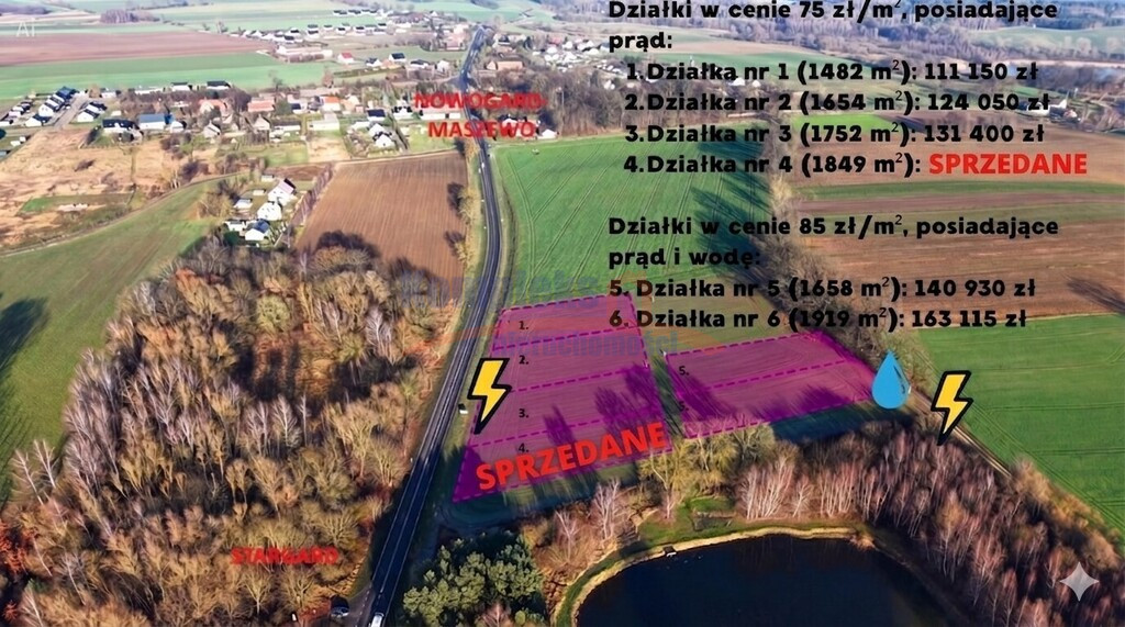 Działka Sprzedaż Grabowo