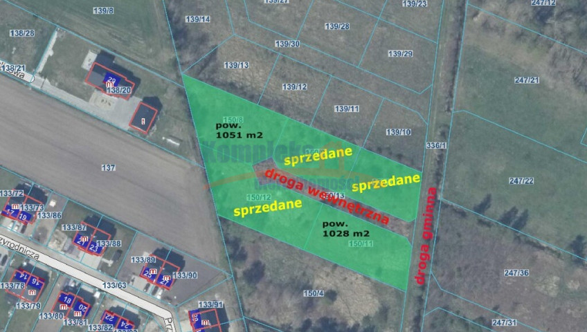 Działka Sprzedaż Białuń