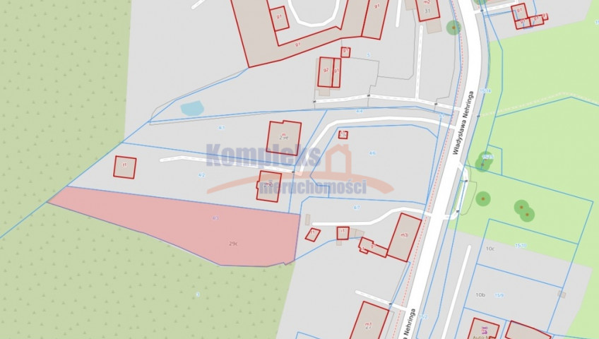 Działka Sprzedaż Szczecin Żelechowa Władysława Nehringa